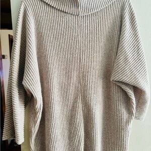 Cozy Ribbed Knit Sweater in Cream